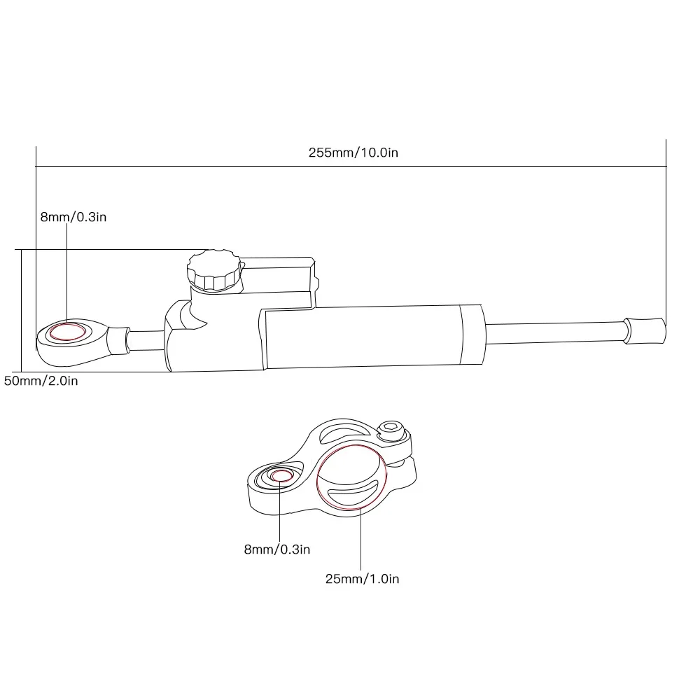 CNC Adjustable Motorcycles Ste - đánh giá và giá Steering Damper Stabilizer Kit Cnc