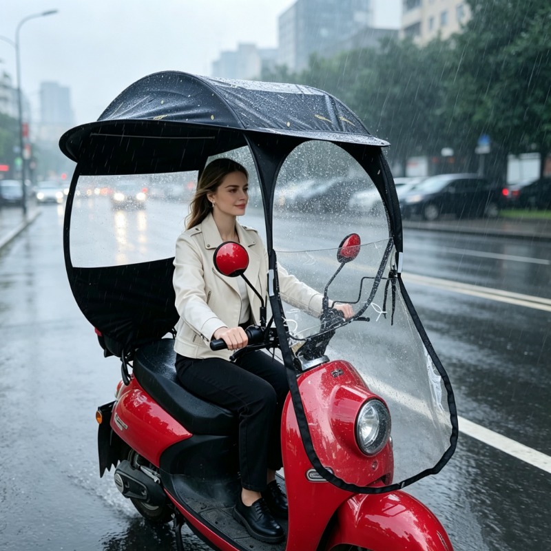 Windproof Waterproof Electric  - đánh giá và giá Electric Scooter Rain Cover