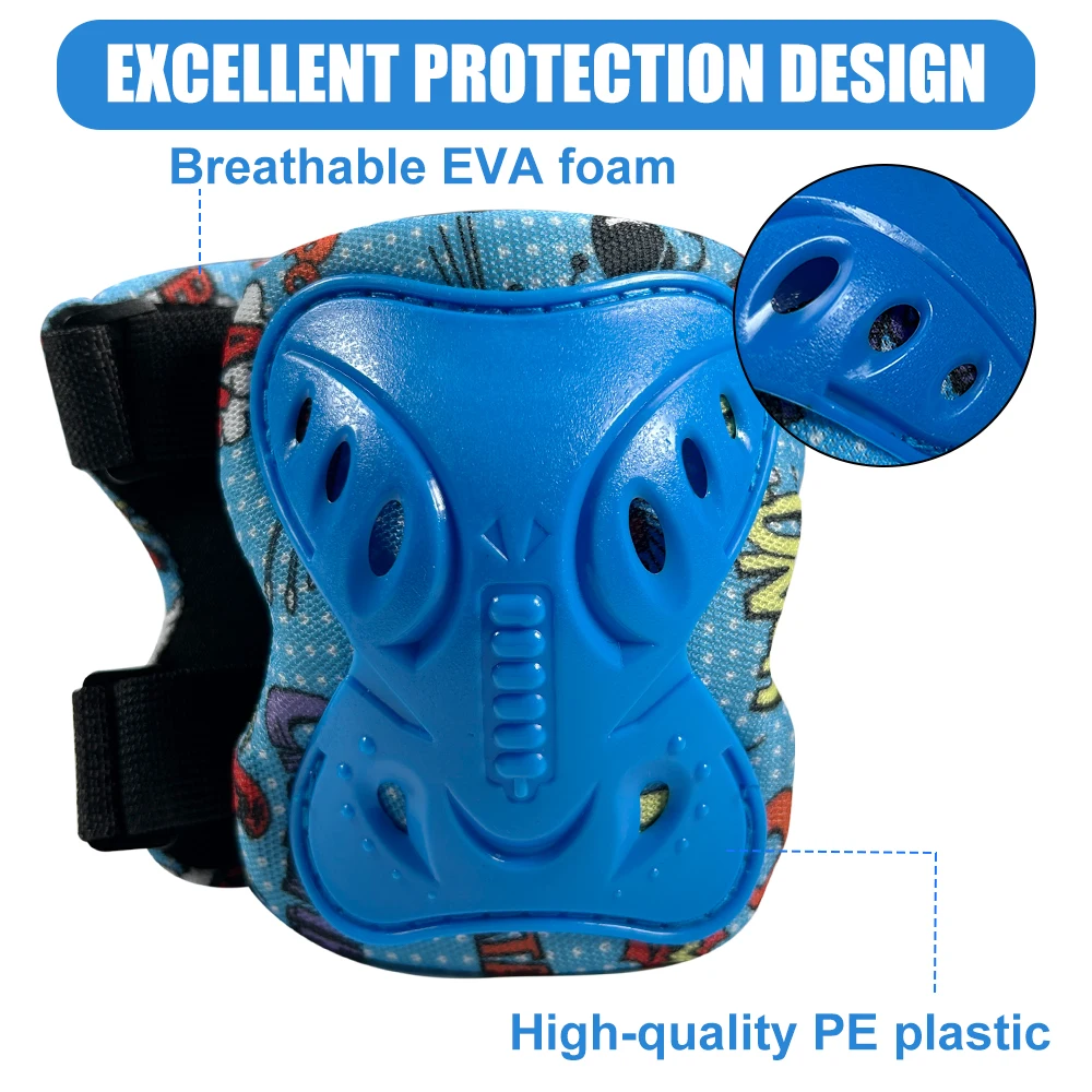 6Pcs Kids 3-12 Years Knee Elbo - đánh giá và giá Scooter Helmet Set